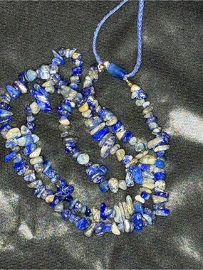 Blue Lapis Chip Necklace - Women Jewelry